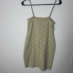 Moa Moa Beige Floral Mini Dress